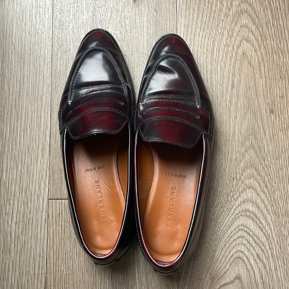 Everlane Modern Penny Loafer in Oxblood